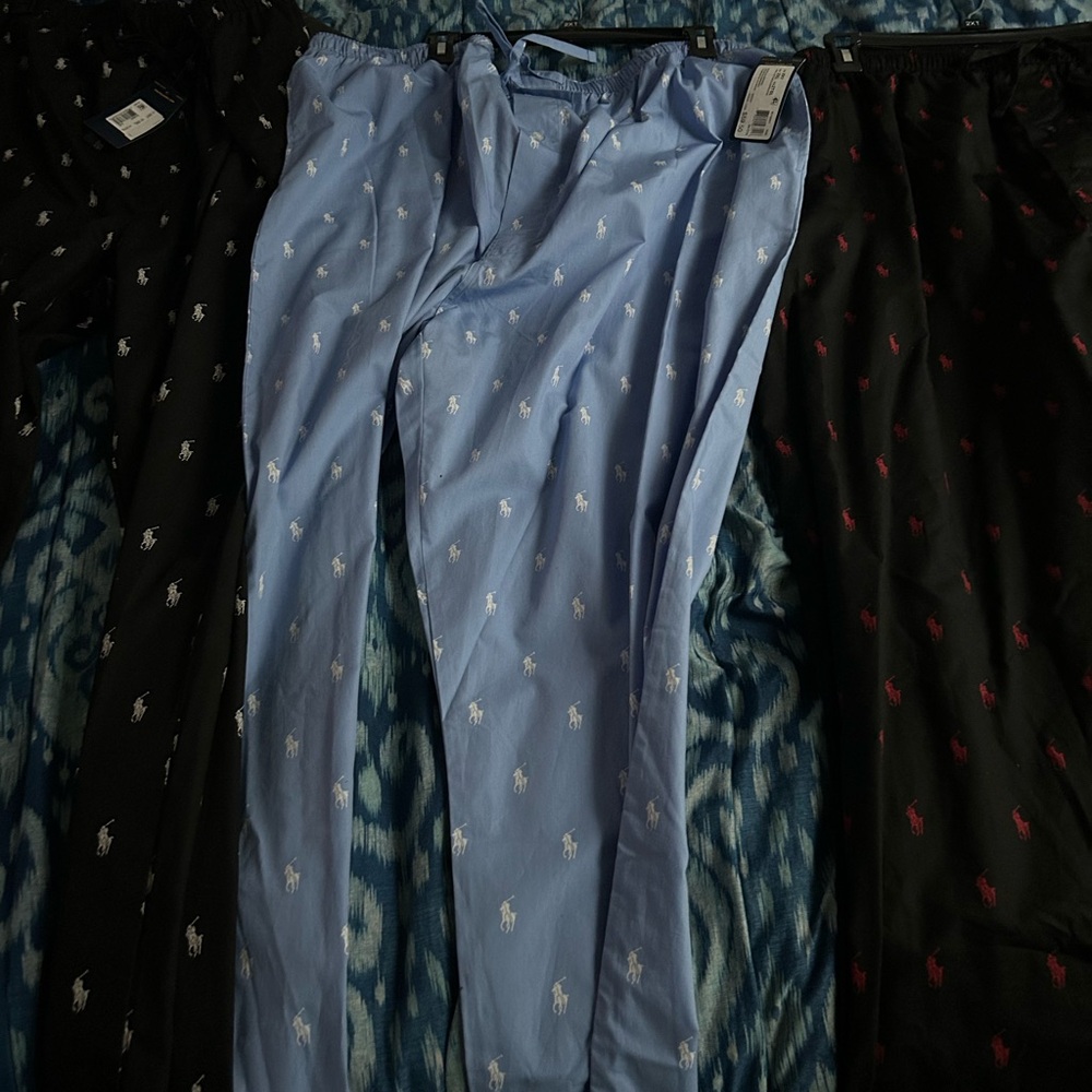 Men's Blue Polo Pants